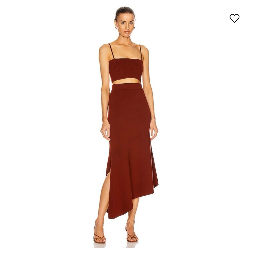 A.L.C Sofie top (M) and Jasper Skirt (XS) in burnt orange - sold as a SET